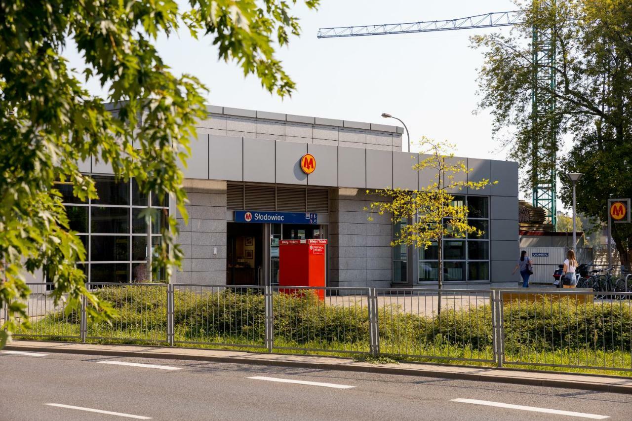 Klimatyczne Studio Metro Slodowiec Varšava Exteriér fotografie
